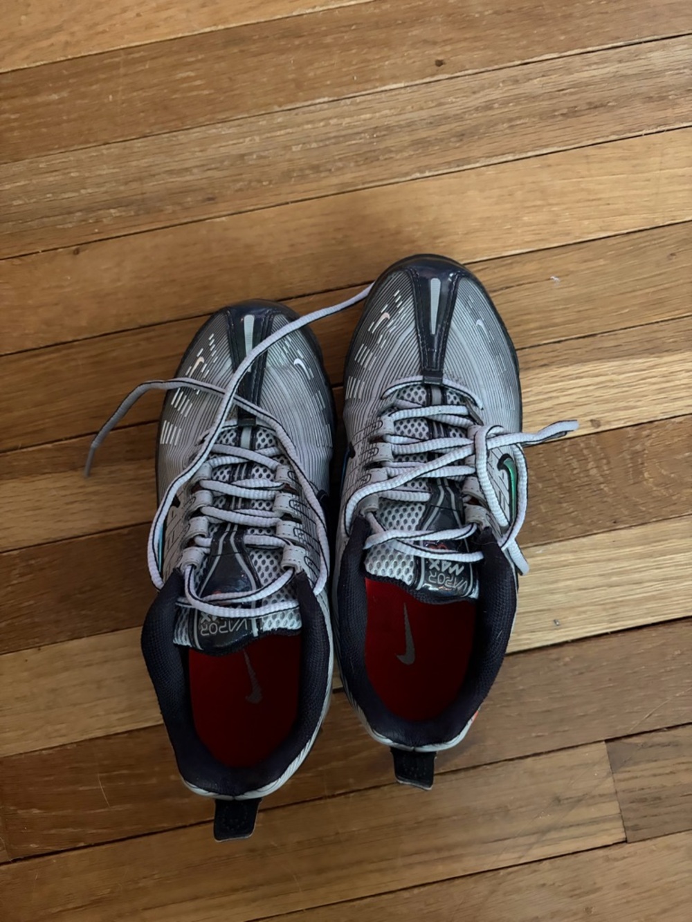 Nike Gray, Black & Red Athletic Sneakers